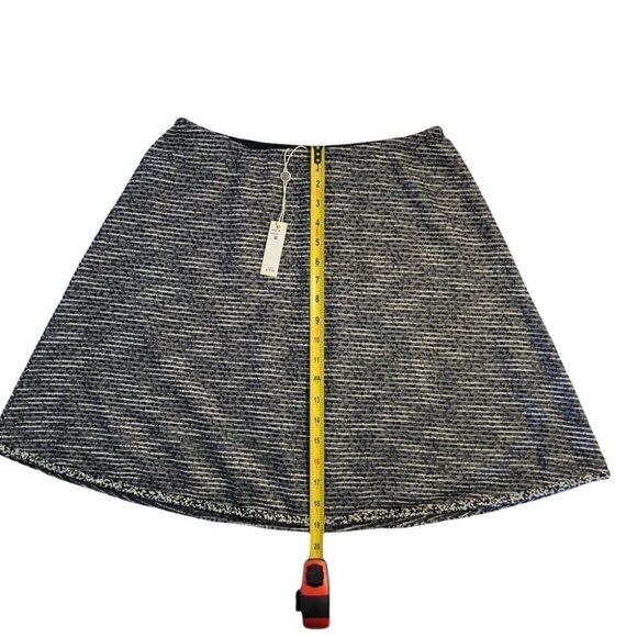 NWT Max Studio Mini Skirt Black/White Tweed  Lined - Picture 6 of 9